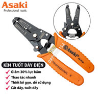 Kìm tuốt dây điện đa năng Asaki JAPAN AK-9101 kìm đa năng thợ điện phù hợp nhiều lõi dây kềm cắt tuốt thao tác nhanh có khoá an toàn khi sử dụng kìm thợ điện kìm cắt dây điện kềm tuốt dây điện kềm tuốt dây Nhật Bản