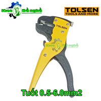 Kìm tuốt dây điện tự động TOLSEN 38050-Kìm tuốt dây, cắt dây điện 2 trong 1