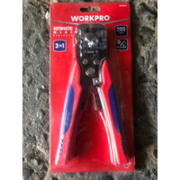 Kìm Tuốt Dây Mạng, Dây Cáp, Bấm Cos Đa Năng WORKPRO Cao Cấp