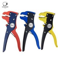 Kìm tuốt dây tự động UTENEW, Kìm tuốt dây mỏ vịt 0,5-6MM có thể điều chỉnh, Bộ ngắt dây phẳng đa chức năng Tay cầm tiện dụng Dụng cụ tháo dây cáp điện Hộ gia đình