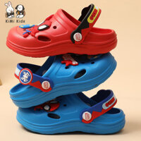 Kimi Kids Crocs trẻ em bé trai và bé gái giày đi biển ngoài trời cho bé chống trượt hoạt hình bao-toe dép