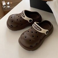 Kimi Kids Trẻ em mặc crocs vào mùa hè Dép gia đình bé trai và bé gái
