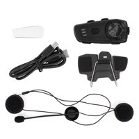 KIMISS M6 Motorcycle Helmet Intercom Motorbike MP3 Wireless Bluetooth Headset Waterproof Interphone