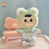 Kimmn Bao-ao Series Quần áo búp bê sang trọng Bộ đồ không gian bạc dễ thương