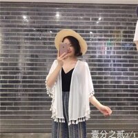 kimono đi biển dáng ngắn