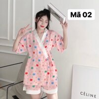 Kimono Nữ Siêu Dễ Thương Chất Cotton Mềm Mịn Mặc Mát.