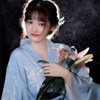 Kimono Nữ Sửa Đổi Trang Phục Trang Phục Truyền Thống Dễ Thương Gợi Cảm Phong Cách Nhật Bản Yukata Blue God Girl 's Kimono