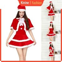Kin Nữ Ông Già Noel Clauses Sweeties Trang Phục Người Lớn Trang Phục Giáng Sinh Ren Khăn Choàng Mũi Đỏ Corset Đầm Và Ông Già Noel Nón Se