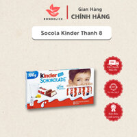 Kinder Chocolate – Hộp 8 Thanh Sôcôla Ngọt Ngào, Hòa Quyện Vị Sữa & Sôcôla Thơm Ngon