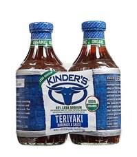 Kinder's Organic Teriyaki Marinade & Sauce 28.5 oz. Bottles (Pack of 2)