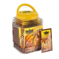 KING COFFEE Café SỮA Plus - Hộp nhựa 600g (3 dây x 10 sachets x)