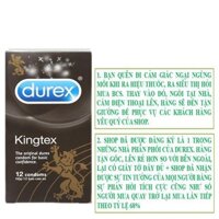 [KING DUREX] VUA GIƯỜNG CHIẾU CÁI TÊN NÓI LÊN TẤT CẢ Bao cao su Durex Kingtex (12 bao/1 hộp bcs)