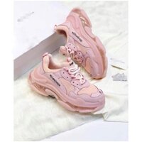 [KING20 giảm 20k]  Giày Sneaker Balen Triple S hồng 2019 (fullbox+freeship) Cam kết chính hãng