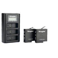 Kingma 2 Pin  1 Sạc 3 Pin Cho Gopro Hero 5678 - Hàng nhập khẩu