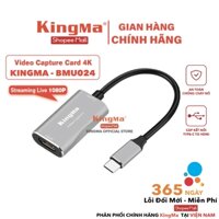 KingMa USB-C 3.0 Video Capture Card 4K 1080P . Bộ Chuyển Đổi HDMI Sang USB Livestream KingMa BMU024