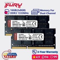 Kingston FURY 8gb 16gb 1333mhz ddr3 Máy tính xách tay kênh kép HYPERX bộ nhớ ram sodimm pc3 10600s 1.5v