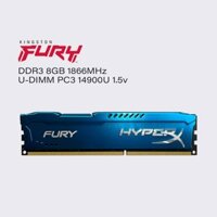 Kingston fury 8gb 1866mhz ddr3 hyperx PC ram bộ nhớ mờ máy tính để bàn