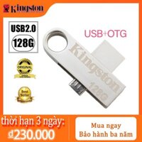 Kingston Ổ đĩa OTG 128GB USB 2.0 kim loại tốc độ cao