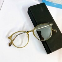 Kính 0 độ giả cận KTN1 nhật bản cực đẹp to tròn sáng rõ màu khói xanh cực thời trang Nam nữ