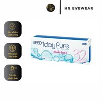 Kính áp tròng 1 ngày không màu lens trong suốt SEED 1day Pure moisture chính hãng Nhật Bản