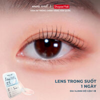Kính áp tròng 1 ngày không màu và có màu hiệu Angel Eyes Hàn Quốc độ cận từ 0-8 độ