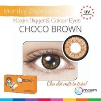 Kính áp tròng 3 tháng Maxim Colors màu nâu Choco Brown giãn 14.5mm - -1.50