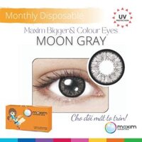 Kính áp tròng 3 tháng Maxim Colors màu xám Moon Gray giãn 14.5mm - -3.50
