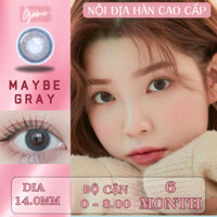 Kính áp tròng 6 tháng Hàn Quốc GAMILENS 14.0mm độ cận 0 - 8 Zlens MAYBE GRAY BROWN