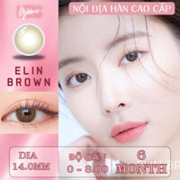 Kính áp tròng 6 tháng Hàn Quốc GAMILENS cho mắt cậnđộ cận từ 0 - 7 Zlens ELIN BROWN