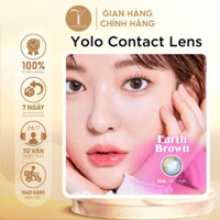 Kính Áp Tròng 6 Tháng YOLO CONTACT LENS Màu Nâu Tây Filter Earth Brown - Yolobeauty