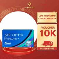 Kính áp tròng Air Optix (Ciba O2 Optix) dùng 3 tháng không màu, lens mắt trong suốt có độ cận - Lens Optic