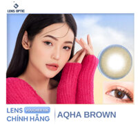 Kính áp tròng AQHA Brown 6 tháng, lens mắt thở có sẵn độ - Lens Optic Hà Nội
