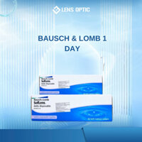Kính áp tròng Bausch Lomb dùng 1 ngày không màu, lens trong suốt có độ cận - Lens Optic