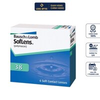 Kính áp tròng BAUSCH & LOMB dùng 3 tháng màu trong suốt có độ cận