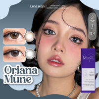 Kính áp tròng cận 1 ngày LENS XOẮN lens tự nhiên có viền tròn mắt sáng rõ hàn quốc ISHA ORIANA MUNE