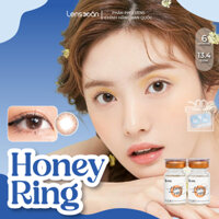 Kính áp tròng cận 6 tháng LENS XOẮN lens nâu lens xám tây  tạo hiệu ứng trong OLENS HONEY RING