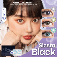 Kính áp tròng cận, lens cận Siesta Black hãng Color CL