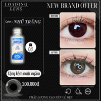 Kính áp tròng cận màu nhũ bạc - LOADING LENS hiệu ứng vầng trăng, Đeo là xinh, dùng 6 tháng, chất liệu cao cấp MPC