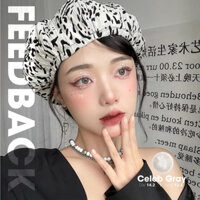 Kính áp tròng cận VIVIMOON cận xám tây cho mắt thở Celeb Gray