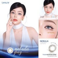 Kính áp tròng chính hãng LENSEE xám tơ tằm mềm mượt diệu kỳ NEBULA GRAY, Dia 14.2mm giãn nhẹ tinh tế