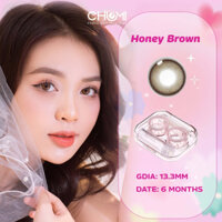Kính Áp Tròng CHUMI Lens Màu Honey Brown Nâu mật ong Cho Mắt Thở Tăng Cường Oxy Gấp 5 Lần