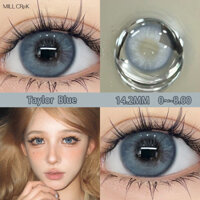 Kính áp tròng có độ Kính áp tròng màu xanh xám LA Girl kính áp tròng màu xanh lá cây Thời trang mát mẻ tự nhiên tròng kính áp tròng tròng tròng kính áp tròng hàng năm có hộp