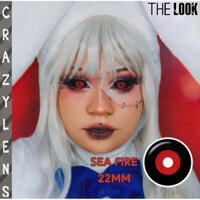 KÍNH ÁP TRÒNG CRAZY LENS 22mm ( Loại to) - Sea Fire