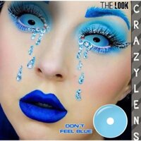 KÍNH ÁP TRÒNG CRAZY LENS 22mm ( Loại to) - Dont't Feel Blue