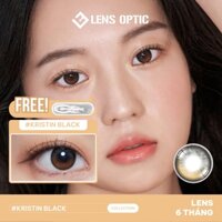 Kính áp tròng highlight Kristin Black dùng 6 tháng, lens bóng mắt có độ - Lens Optic