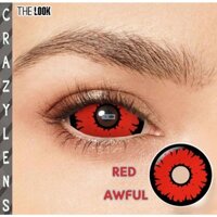 KÍNH ÁP TRÒNG HÓA TRANG LENS 22mm ( Loại to) Red Awful