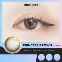 Kính áp tròng Honey Brown Blue Eyes, dòng lens cận sử dụng một ngày, giãn tròng vừa, màu nâu mật ong PRI-BR