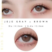 Kính áp tròng jeje gray x brown | Lens nâu mix ánh xám nhẹ | Umy Lens