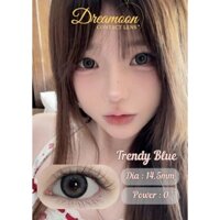 Kính áp tròng lens Douyin – Dreamoon mẫu Trendy Blue giãn to