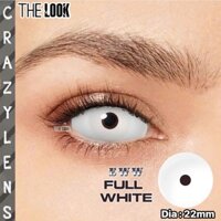 Kính Áp Tròng LENS HÓA TRANG 22mm Eww full white